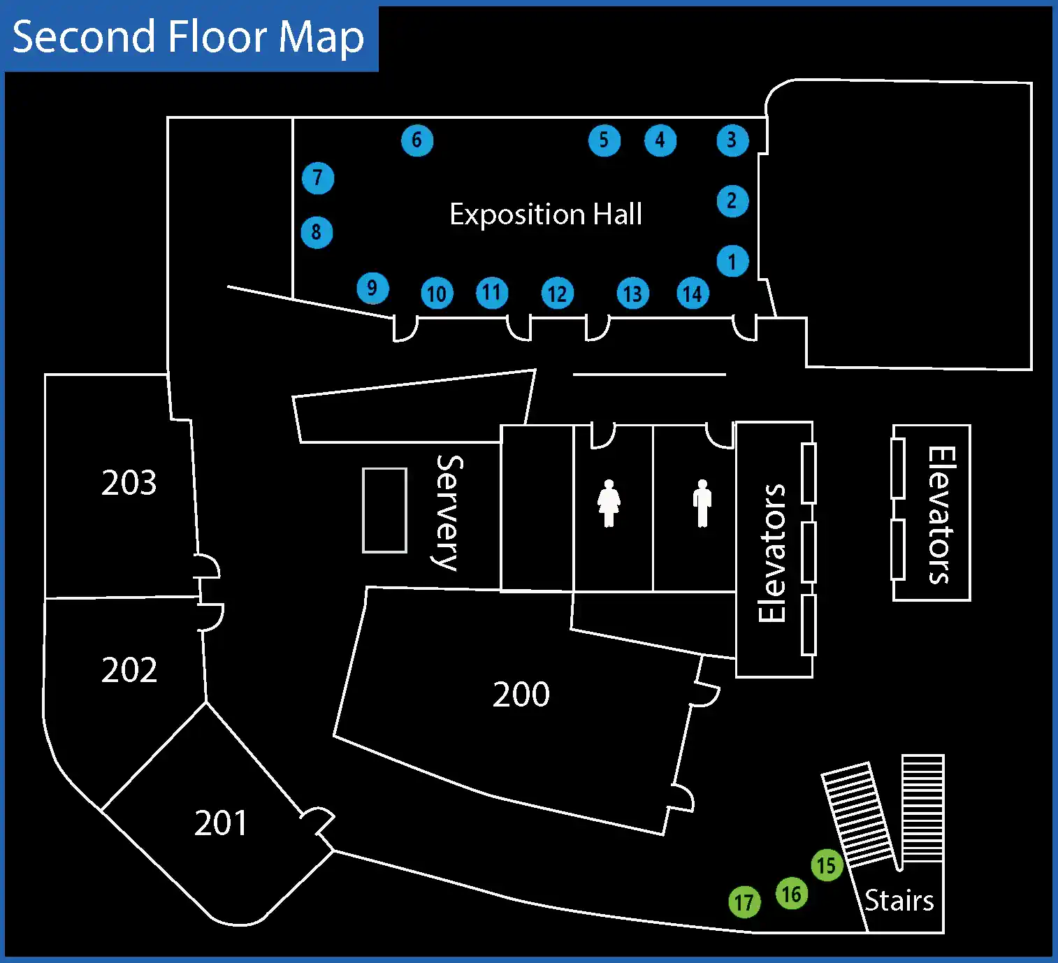 Second Floor Map