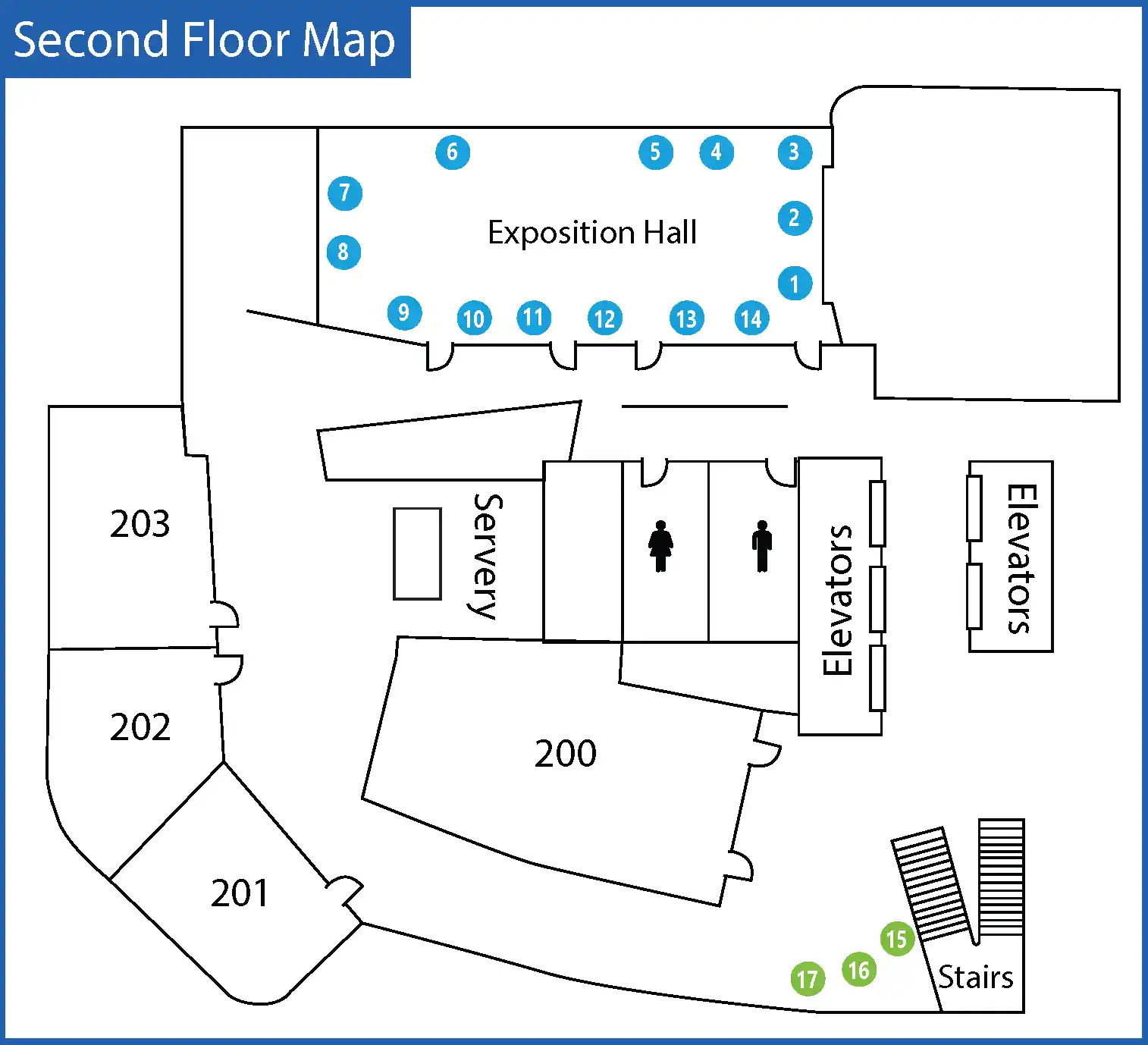 Second Floor Map